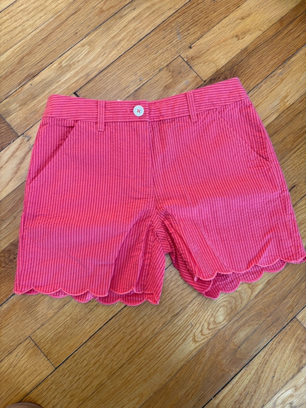 Child’s Pink Scallop Hem Shorts